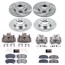 PowerStop OE Stock Replacement Low-Dust Ceramic Brake Pad, Rotor and Caliper Kit