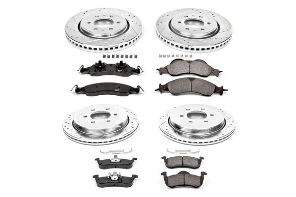 PowerStop Z23 Daily Driver Carbon-Fiber Ceramic Brake Pad and Drilled & Slotted