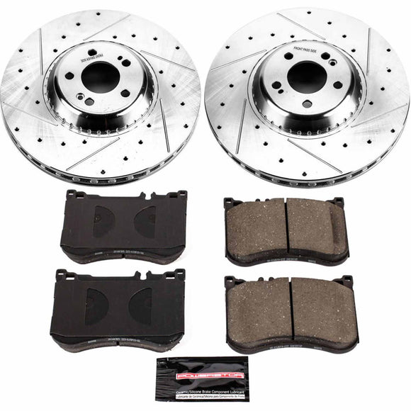 PowerStop Z23 Daily Driver Carbon-Fiber Ceramic Brake Pad and Drilled & Slotted