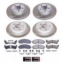 PowerStop Semi-Coated Rotor and Low-Dust Ceramic Brake Pad Kit