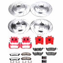 PowerStop Z36 Truck and SUV Ceramic Brake Pad, Drilled & Slotted Rotor, and Cali