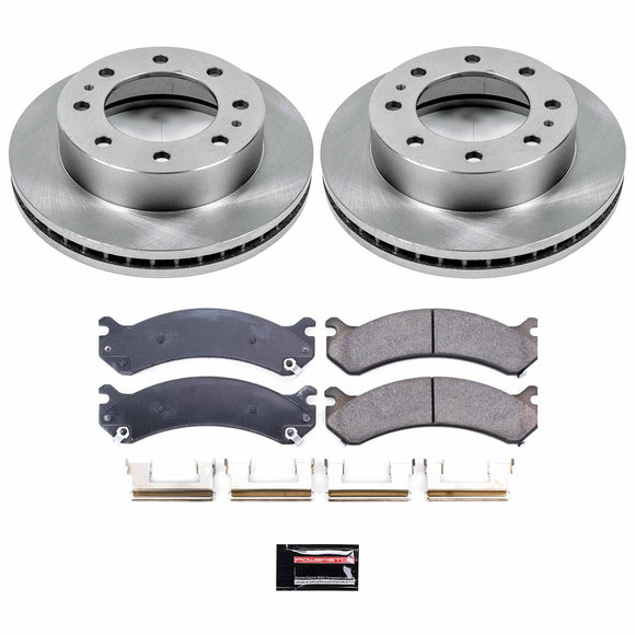 PowerStop OE Stock Replacement Low-Dust Ceramic Brake Pad and Rotor Kit