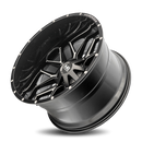24x14 Hardrock Affliction Gloss Black Milled 8x165.1 ET-76 wheel/rim-4