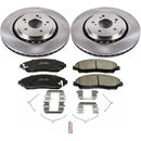 PowerStop OE Stock Replacement Low-Dust Ceramic Brake Pad and Rotor Kit