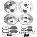 PowerStop Z36 Carbon-Fiber Ceramic Brake Pad with Drilled and Slotted Rotor Kit