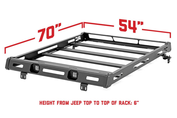 Rough Country Roof Rack For Jeep Wrangler JK 2007-2018