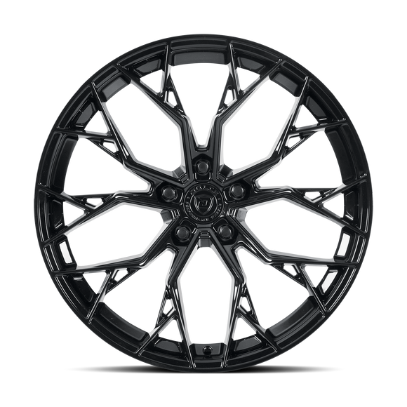 20x8.5 Dolce Performance ARIA Gloss Black Wheel 5x120 ET28 CB72.56