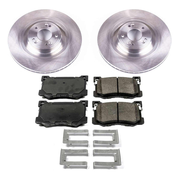PowerStop OE Stock Replacement Low-Dust Ceramic Brake Pad and Rotor Kit