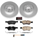 PowerStop Genuine Geomet Coated Rotor and Carbon-Fiber Ceramic Brake Pad Kit