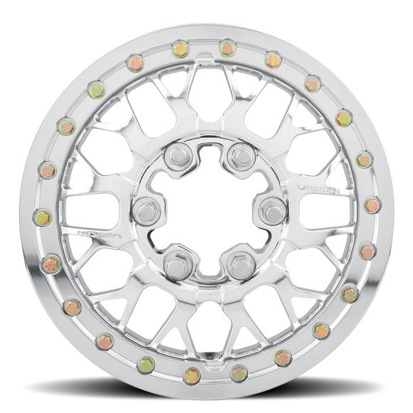 15X10 Vision Storm Polished 6x139.7 6x5.5 ET25 Wheel Rim