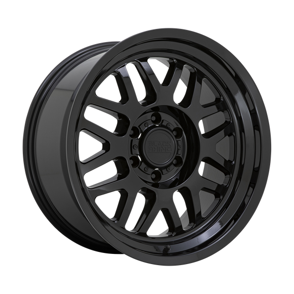18x9.5 Black Rhino Delta Gloss Black 6x120 ET12.00 CB67.06 Wheel/Rim