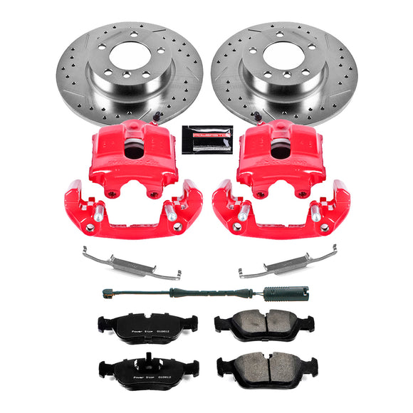 PowerStop Z23 Daily Driver Carbon-Fiber Ceramic Pads Drilled & Slotted Rotor & C