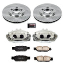 PowerStop OE Stock Replacement Low-Dust Ceramic Brake Pad, Rotor and Caliper Kit
