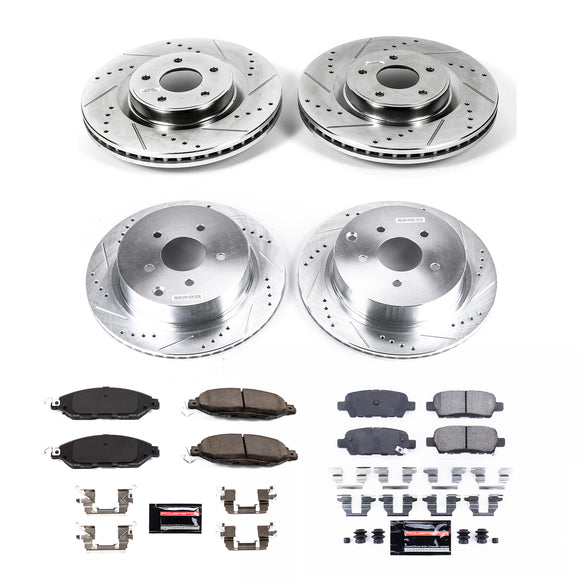 PowerStop Z23 Daily Driver Carbon-Fiber Ceramic Brake Pad and Drilled & Slotted
