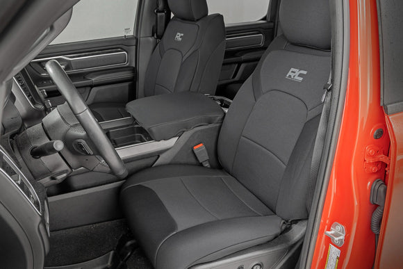 Rough Country Seat Covers Front and Rear Bucket Seats For Ram 1500 19-23