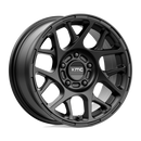 17X8 KMC KM708 Bully Satin Black 5X108 ET38 wheel/rim