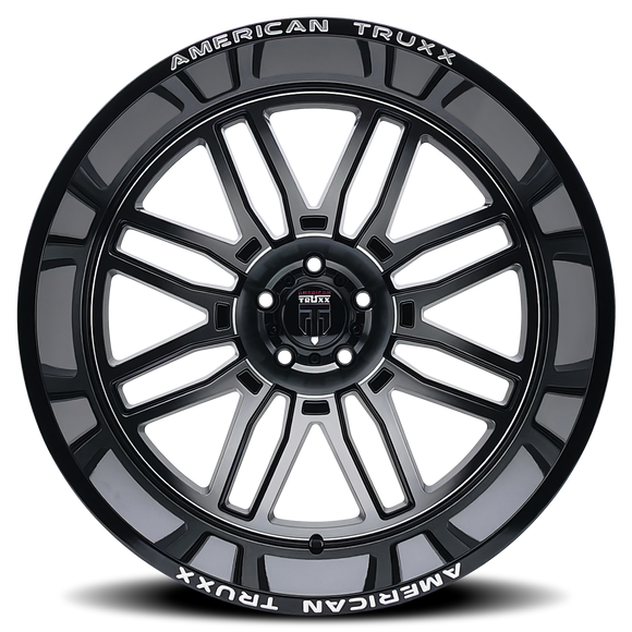 24x14 American Truxx AT1915 Restless Black Machined 6x135 ET-76 Wheel Rim