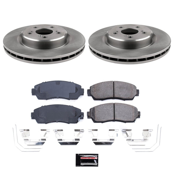 OE Stock Replacement Low-Dust Ceramic Brake Pad and Rotor Kit