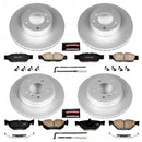 PowerStop Genuine Geomet Coated Rotor and Carbon-Fiber Ceramic Brake Pad Kit