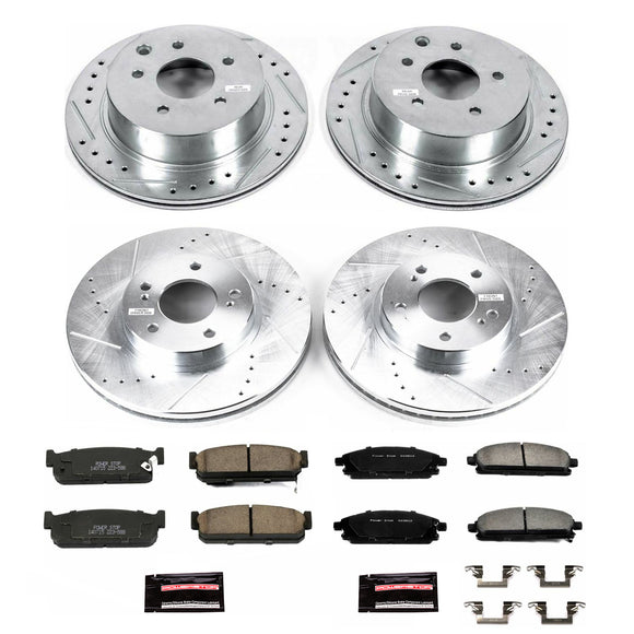 PowerStop Z23 Daily Driver Carbon-Fiber Ceramic Brake Pad and Drilled & Slotted
