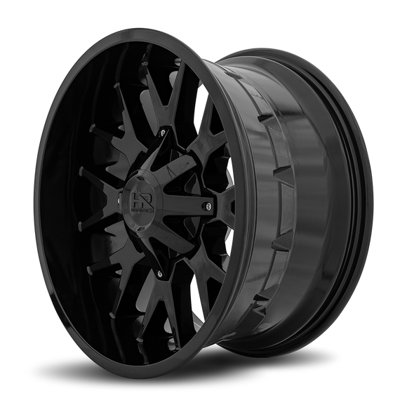20x10 Hardrock Affliction Gloss Black 5x127/139.7 ET-19 wheel/rim