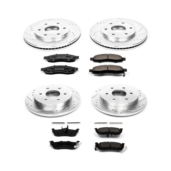 PowerStop Z23 Daily Driver Carbon-Fiber Ceramic Brake Pad and Drilled & Slotted