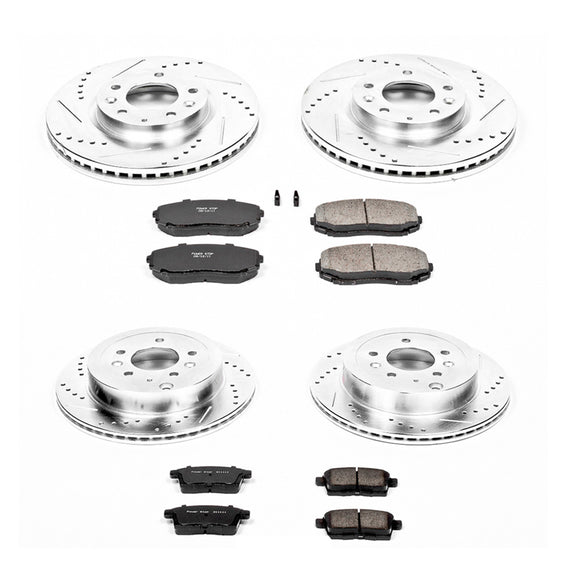 PowerStop Z23 Daily Driver Carbon-Fiber Ceramic Brake Pad and Drilled & Slotted