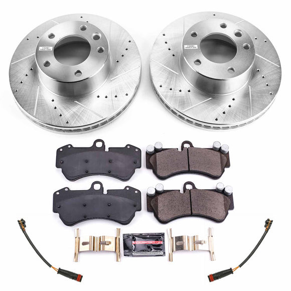 PowerStop Z23 Daily Driver Carbon-Fiber Ceramic Brake Pad and Drilled & Slotted