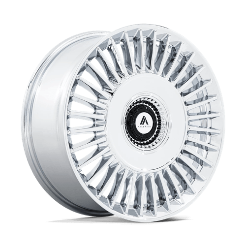 22X9 Asanti Black ABL-40 Tiara Chrome 5X112 5X120 ET27 Wheel Rim