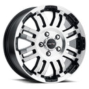 16x6.5 Vision 375 Warrior Gloss Black Machined Face 5x130 ET45 Wheel Rim-1