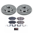 PowerStop OE Stock Replacement Low-Dust Ceramic Brake Pad and Rotor Kit