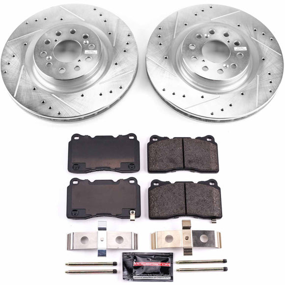 PowerStop Z23 Daily Driver Carbon-Fiber Ceramic Brake Pad and Drilled & Slotted
