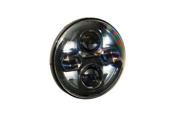 Sealed Beam: Morimoto Sealed7 2.0 (Black) (7in Round)