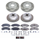 PowerStop Semi-Coated Rotor and Low-Dust Ceramic Brake Pad Kit