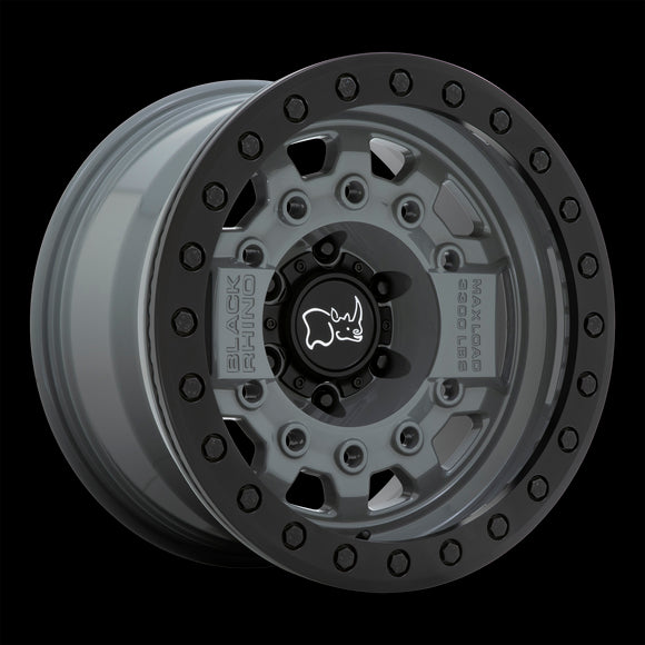 17X8.5 Black Rhino AVENGER Beadlock BTL-GRY BLK-HDW 6X139.7 ET0 wheel/rim