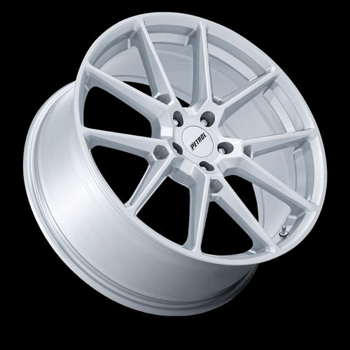 17x8 Petrol PE002 P1E Gloss Silver 5X114.3 ET40 CB72.56 Wheel