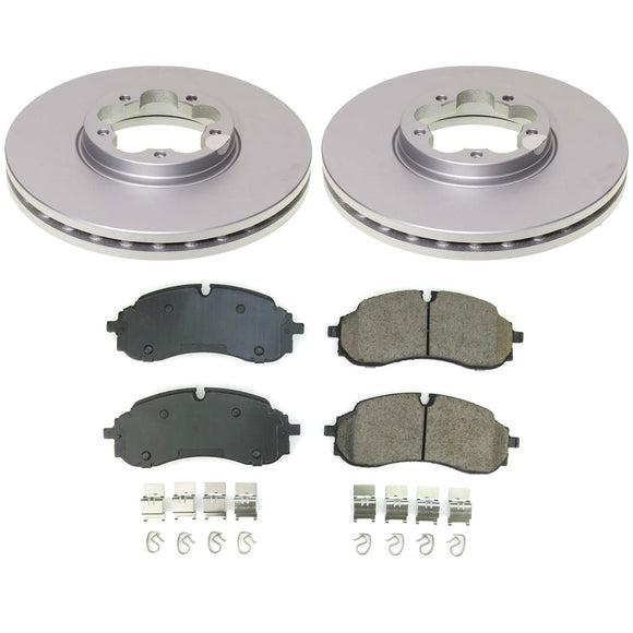 PowerStop Genuine Geomet Coated Rotor and Low-Dust Ceramic Brake Pad Kit