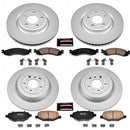 PowerStop Genuine Geomet Coated Rotor and Low-Dust Ceramic Brake Pad Kit