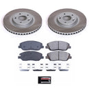 PowerStop Semi-Coated Rotor and Low-Dust Ceramic Brake Pad Kit