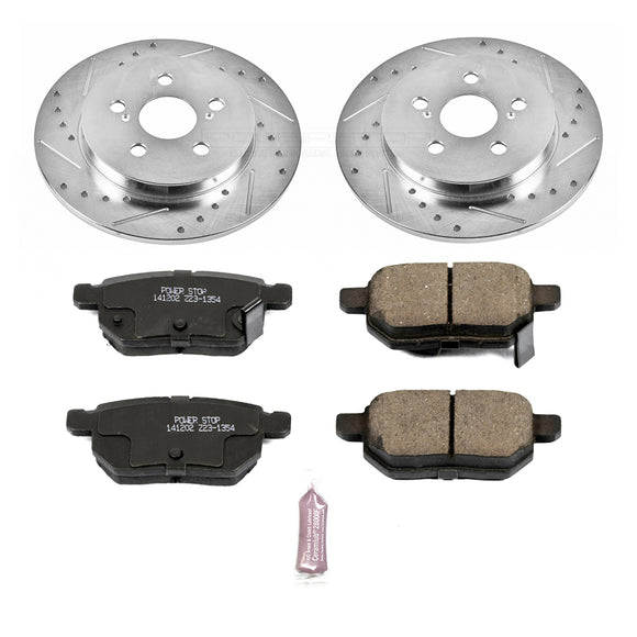 PowerStop Z23 Daily Driver Carbon-Fiber Ceramic Brake Pad and Drilled & Slotted