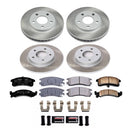 PowerStop Semi-Coated Rotor and Low-Dust Ceramic Brake Pad Kit