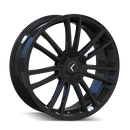 22x8.5 Kraze Spectra Gloss Black 5x108 ET38 CB72.62 Wheel Rim