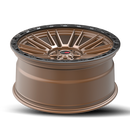 17x9 Vortek VRT-604 Zeus Matte Bronze Black Bead Ring 6x135 ET0 CB106.1 Wheel