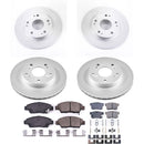 PowerStop Genuine Geomet Coated Rotor and Low-Dust Ceramic Brake Pad Kit