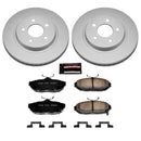 PowerStop Genuine Geomet Coated Rotor and Low-Dust Ceramic Brake Pad Kit