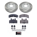 PowerStop Semi-Coated Rotor and Low-Dust Ceramic Brake Pad Kit