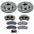 PowerStop OE Stock Replacement Low-Dust Ceramic Brake Pad, Rotor and Caliper Kit
