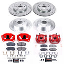 PowerStop Z23 Daily Driver Carbon-Fiber Ceramic Pads Drilled & Slotted Rotor & C