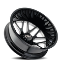 22x8.25 Cali Off-Road Invader Dually Gloss Black Milled 8x165.1 ET-192 Wheel