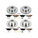 PowerStop OE Stock Replacement Low-Dust Ceramic Brake Pad and Rotor Kit